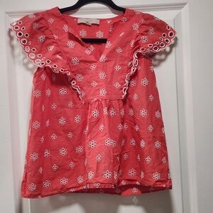 LOFT Vibrant Red Blouse
